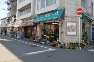 右に行くと分譲地、手前が駅です。