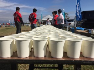 大量の水、水、水